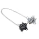 thumbnail image 2 of Rosa Cardigan Suéter Collar Clip Broche Pin Con Cadena Chal Abrazadera Unisex, 2 of 3