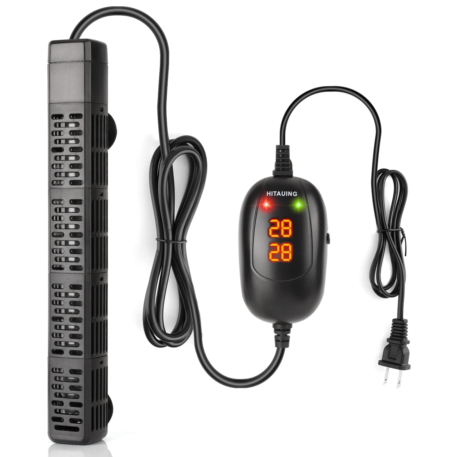 Calentador de acuario HiTauing para pecera sumergible de 500 W, 75 a 120 galones