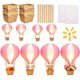 thumbnail image 1 of Set de 8 globos de aire caliente de 30 cm color rosa – Palmhill, 1 of 8