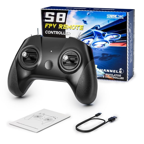 Controlador para simulador de vuelo FLYDrone S8 FPV para DRL, negro