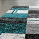 thumbnail image 3 of Alfombra Pasillera 3d Wm 60x180 Cm Decorativa 1.8 M 60 Cm Cuadradro Verde Con Negr, 3 of 3