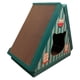 thumbnail image 2 of Rascador Para Gato Casa Triangular Verde, 2 of 3