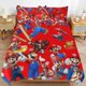 thumbnail image 1 of Super Mario 3-Piece Comforter Set for Bedroom Super Mario Bedding Set for Kids Adults Soft Microfiber Duvet Cover Set with Zipper Closure, 1 of 5