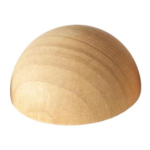Bothyi - Cuencos De Cerámica Hechos A Mano De Media Bola De Madera, Tapa De Poste De Pasamanos De Escalera De Madera Maciza De 15 Cm