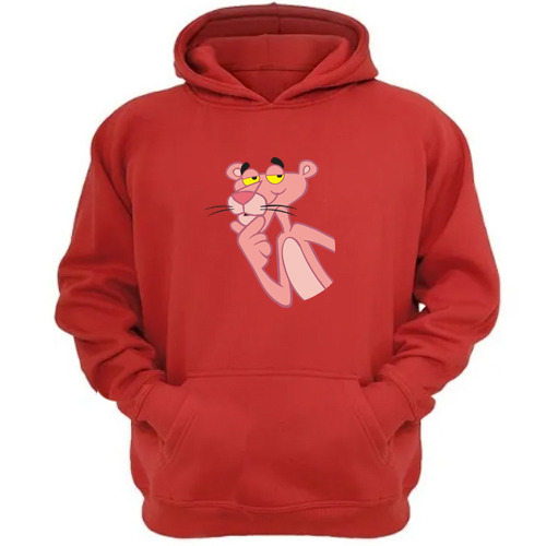 Genérico - Poleron Canguro La Pantera Rosa Rojo Talla Xs Unisex