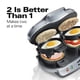 thumbnail image 3 of Máquina para sándwiches de desayuno Hamilton Beach Dual con temporizador 25490A, 3 of 8