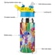 thumbnail image 3 of Charlie y la ciudad de los colorforms Botella de Agua con Tapa Pop Top de Un Toque, Acero Inoxidable, a Prueba de Fugas, para Deportes, Botella Infantil azul 12 oz, 3 of 6