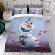 thumbnail image 4 of Olaf Conjunto de sábanas temático, trío de piezas, cómodo y amigable con la piel, diseño único, regalo de decoración para el hogar para familiares, amigos y fans, 90 cm * 190 cm, 4 of 6