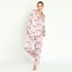 thumbnail image 1 of Pijama de Mujer Sport Manga Larga Rosado Estampado, 1 of 3