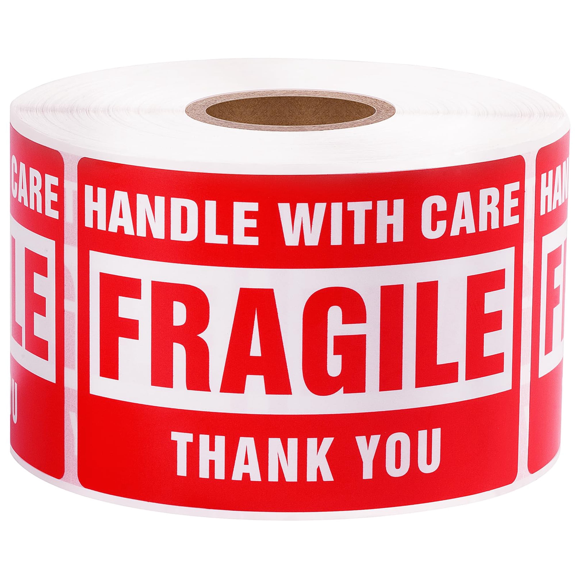 Pegatinas Frágiles Luckyguard Handle With Care, 500 Etiquetas De 2 X 3 Cm