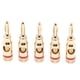 thumbnail image 5 of 5 Unids 4mm Chapado en oro de audio Amplificador de altavoz Soldadura Banana Plugs gratis rojo, 5 of 5