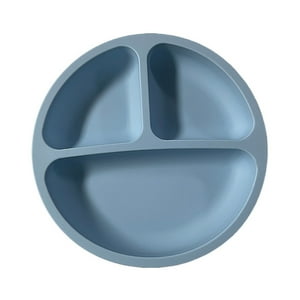 Veat00L - Bandeja De Silicona Para Bebés Y Niños, Base Antideslizante, Diseño En Forma De Cuchara En La Esquina Interior Para Evitar Derrames, Sin Bpa, Fácil De Limpiar
