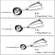 thumbnail image 2 of Juego de cucharas para galletas (pequeñas/1 cucharada, medianas/2 cucharadas, grandes/3 cucharadas) - Juego de cucharas para helado, cuchara para masa de acero inoxidable 18/8, cuchara para cupcakes,, 2 of 7