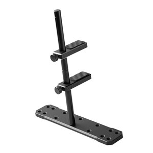 Magideal - Soporte De Tarjeta Gráfica Universal Aleación De Aluminio Ajustable Con Hojas Antideslizantes Soporte De Soporte Vga Anodizado Para Pc , Negro