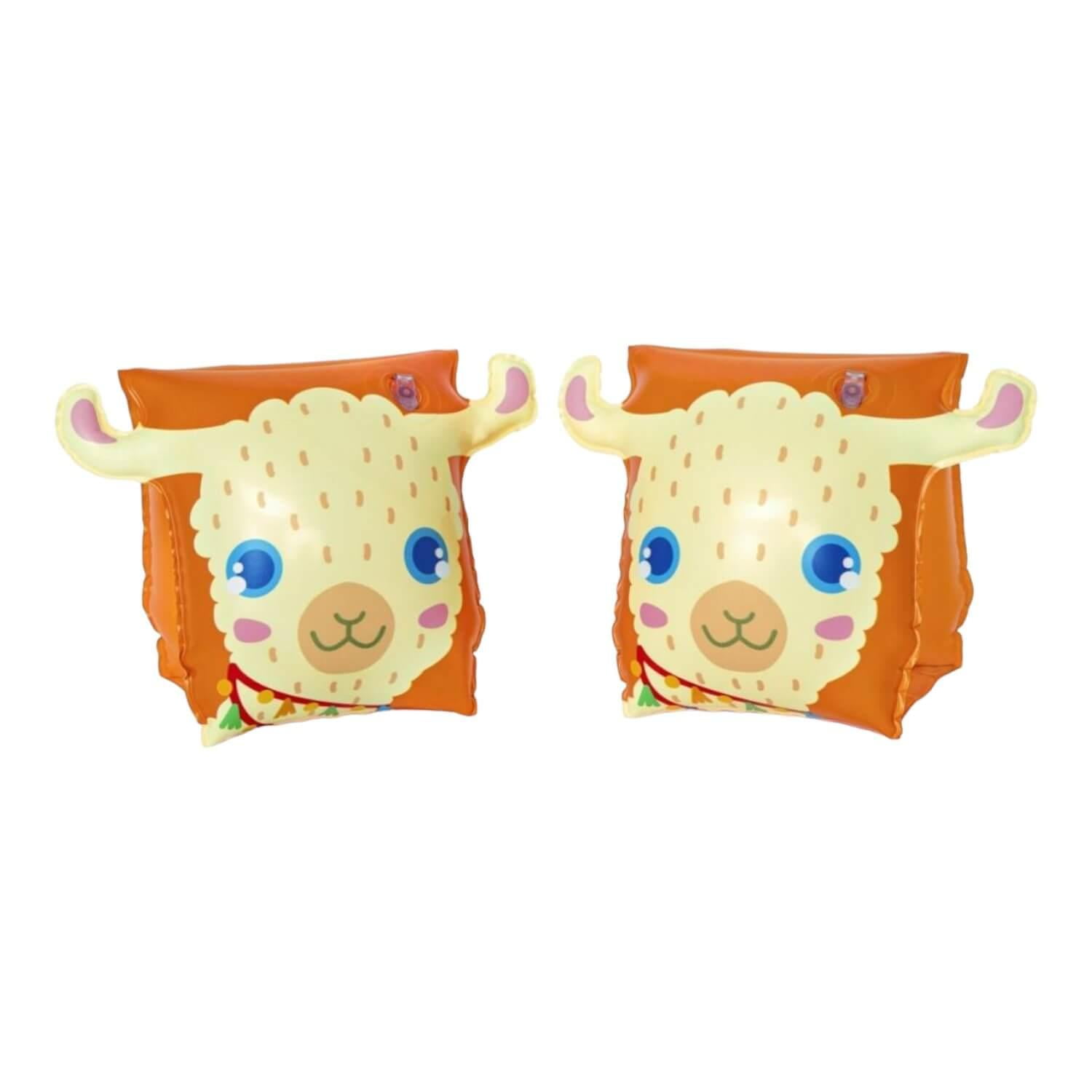 Alitas Infable Little Llama 23x15cm 3-6 Años Bestway Naranja Tamano Unico