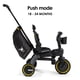 thumbnail image 3 of Triciclo Doona Liki Trike Midnight Edition 5 en 1 de 10 a 36 meses, 3 of 8
