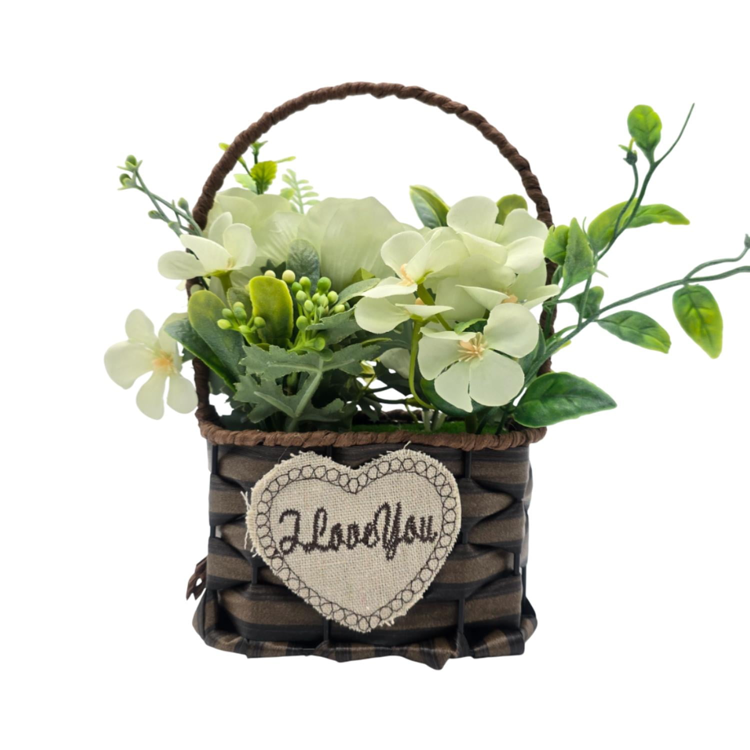 Fliperex - Planta Artificial Canastito Macetero Cordel Ovalado Deco Verde