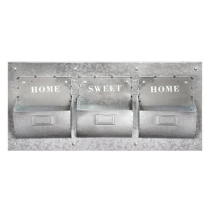 Vgo - Organizador De Pared Galvanizado