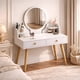 thumbnail image 1 of Tocador Madera Con Espejo 60*40*73cm Homer Design Blanco, 1 of 6