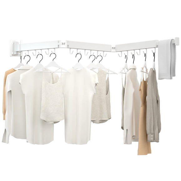 Kelisiting Tendedero de Ropa Plegable de Pared 120 cm