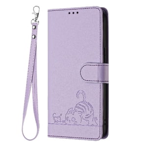 Funda Tipo Cartera Foxdock Para Xiaomi Poco M6 5G Con Soporte, Ranuras, Rfid, Diseño De Gato