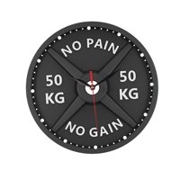 Magideal - Reloj De Pared Con Barra, Moderno Y Único, Adorno Decorativo Silencioso De 30Cm, Reloj Decorativo Para Gimnasio En Casa, Decoración De Levantamiento D
