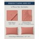 thumbnail image 4 of Juego de sábanas LANE LINEN King de algodón orgánico Rosa Amanecer, 4 of 9