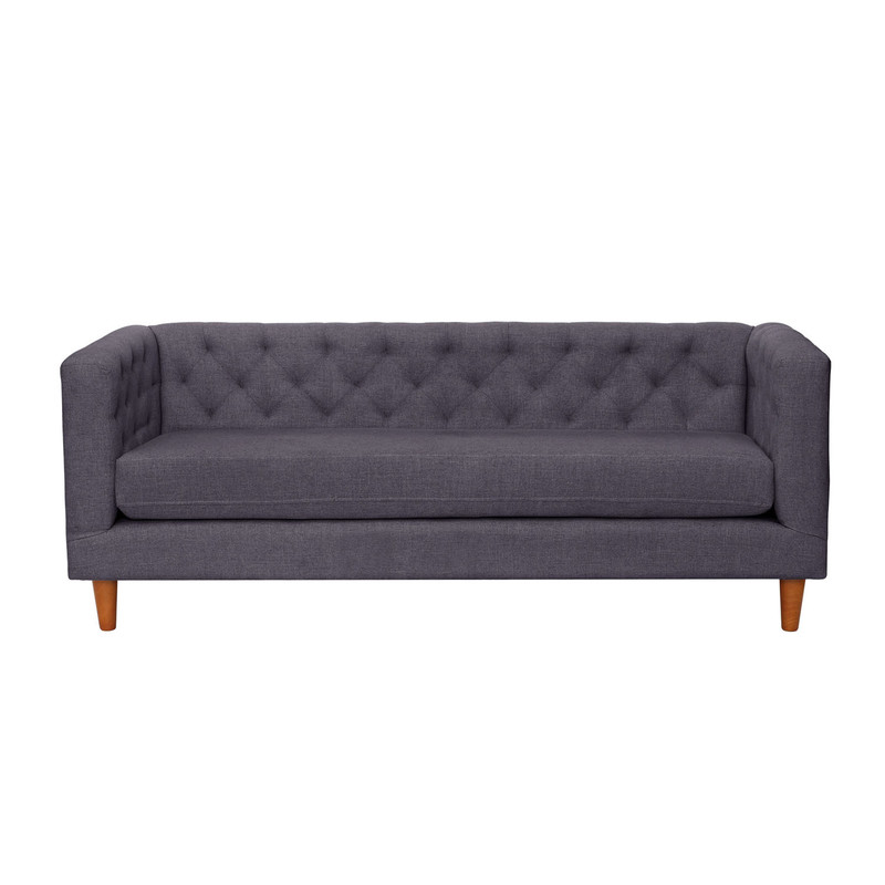Latam Home - Sofa Brescia 3C Lino Gris Oscuro