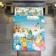 thumbnail image 1 of Comforter Set Queen Size Pokemon Island Time Set with 2 Pillowcases for All SeasonsBedding Set 3pcs for Kids Boys Girls Bedroom Decor Bed Sheets, 1 of 5