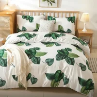 Casadeliacl - Juego De Sábanas T.F.I Para Cuna 1.5 Plaza Verde Con Blanco Liso Con Mariposa