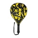 thumbnail image 2 of Raqueta de pádel, raqueta de tenis, buen control de la pelota, entretenimiento, equipo físico, núcleo EPE para parque, padres, niños, jardín, interior negro y amarillo, 2 of 5