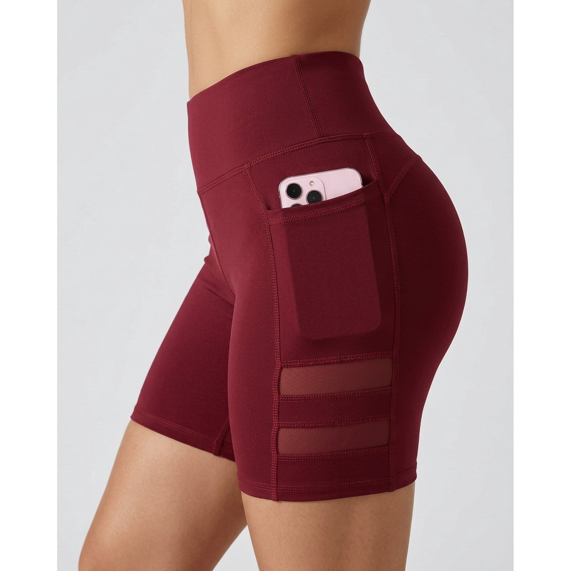 Flix Spa - Short Yoga Mujer Suplex Nitro Con Bolsillo Estilo Moderno -a352