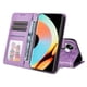 thumbnail image 2 of Funda tipo cartera FOXDOCK para Realme 10 Pro Plus , diseño girasol en relieve, cuero PU, cierre magnético, soporte y tarjetero, 2 of 5