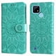 thumbnail image 4 of Funda tipo cartera FOXDOCK para Realme C21 , diseño girasol en relieve, cuero PU, cierre magnético, soporte y tarjetero, 4 of 5