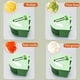 thumbnail image 5 of Cortadora De Verduras En Espiral Con 4 Cuchillas De Acero Inoxidable, Sin Bpa, Base Antideslizante, Adecuada Para Verduras, Frutas, Quesos, 5 of 6