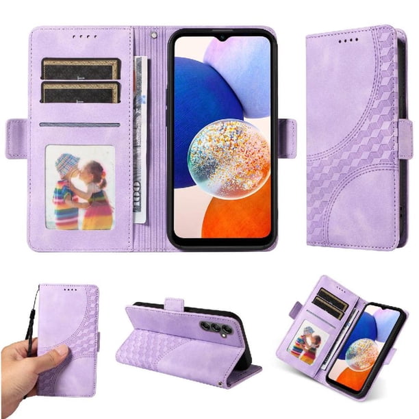 Carcasa FOXDOCK Samsung Galaxy A15 de cuero PU, diseño acolchado clásico, protección contra caídas y rayones