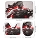 thumbnail image 3 of Bukayo Saka-theme 4-Piece Shower Curtain Set with Rugs, Waterproof Bathroom Decor Set Includes Bath Mat, U-Shaped Rug, Toilet Lid Cover and Curtain with Hooks, 3 of 6
