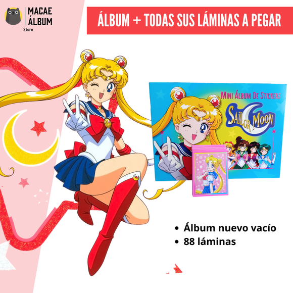 Álbum Sailor Moon Mini (rmst 96´) + Todas Sus Láminas A Pegar
