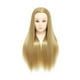 thumbnail image 1 of Cabeza De Maniquí De 23,6 Pulgadas Para Estudiantes De Escuela De Belleza, Estilistas De Cabello Trenzado, Rubia, 1 of 3