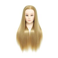Ioensy - Cabeza De Maniquí De 23,6 Pulgadas Para Estudiantes De Escuela De Belleza, Estilistas De Cabello Trenzado, Rubia