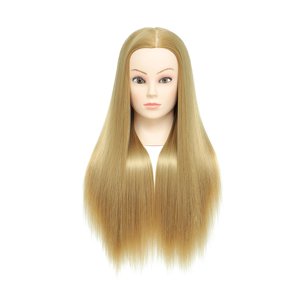 Ioensy - Cabeza De Maniquí De 23,6 Pulgadas Para Estudiantes De Escuela De Belleza, Estilistas De Cabello Trenzado, Rubia