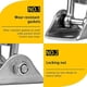 thumbnail image 5 of Perchas giratorias Aisto Heavy Duty de acero inoxidable con una capacidad de 907 kg, 5 of 8