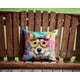 thumbnail image 4 of Almohada Decorativa Corgi Hippie Dawg 14x14, 4 of 6