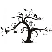 Rienda Libre Graphics - Decomural Bird Cage Tree Ws-18726