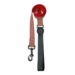 Importclick - Correa Huesitos Mascotas Resistente Rojo