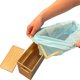 thumbnail image 5 of Bote de basura MobileVision Bamboo Slim con tapa para baño, 3 litros, 5 of 8