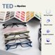 thumbnail image 5 of OPULIZE TED Gafas de Lectura para Mujer y Hombre, Montura Ligera, Rectangular Estrecha, Acabado Mate Transparente Gris, Bisagras de Resorte, +2.00 (Paquete de 2), 5 of 7