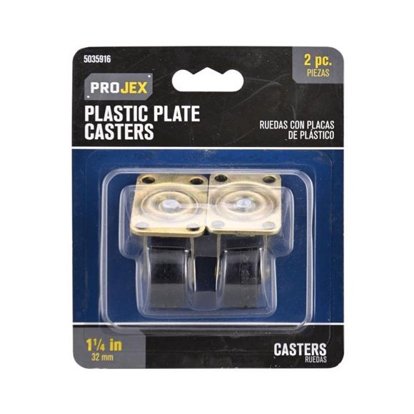 Caster PROJEX - Eslabón giratorio de plástico (3,2 cm, 18 kg, 2 unidades)