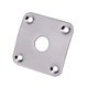 thumbnail image 2 of 2 Piezas De Cubierta De Placa De Conector De Guitarra Cuadrada De Metal Para Guitarra Eléctrica LP Plateada, 2 of 4