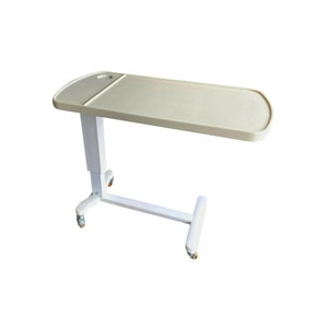Glomed - Mesa Con Ruedas Para Cama Clínica Top 80X40Cm Blanco